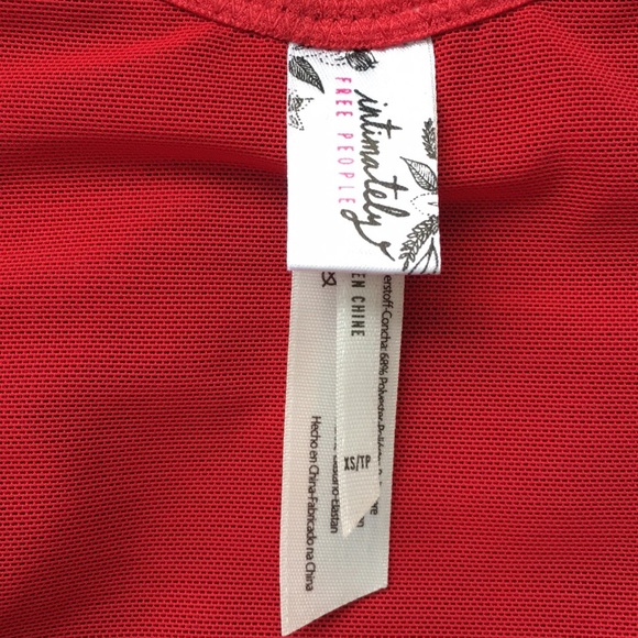 Free People Bustier Plaid Crop Top Black Red XS - Picture 6 of 12